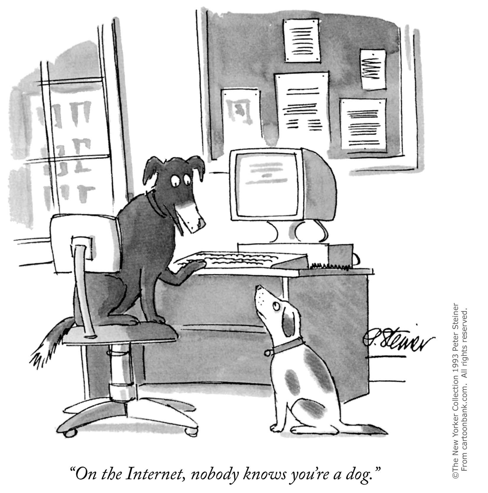 Social Trend 2020 on the internet nobody knows your are a dog